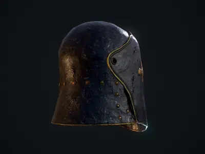  HIE Helmet D200226 Low-poly 3D model