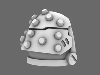 Space Knights V5 Defiance Studded Shoulder Pads Type A 3D print model