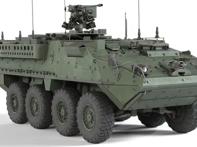 M1130 Stryker CV Low-poly 3D model