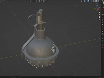 MILITARY Game Ready Zarya Stun Greanade Low-poly 3D model