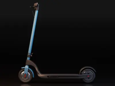 Electric Kick Scooter Low-poly 3D model