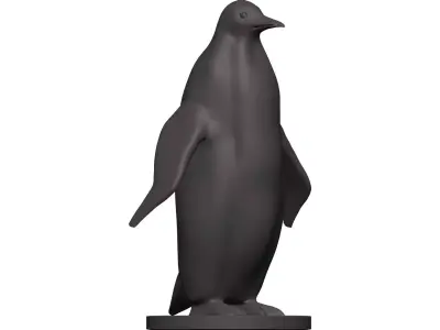 Penguin statue 3D model