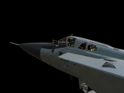 Mikoyan MiG-31 Low-poly 3D model