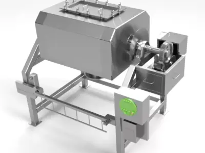 Octagonal Blender 1500 Ltr  cGMP Pharma Manufacturing Blueprint 3D model
