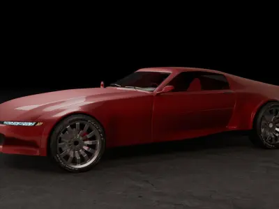 Ckill Car Concept Low-poly 3D model