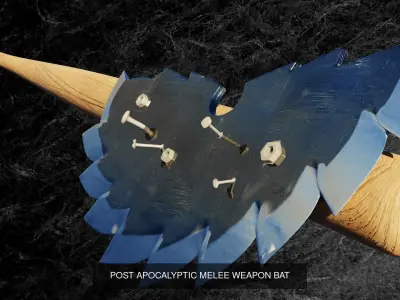 POST APOCALYPTIC MELEE WEAPON SET 3D Model Pack