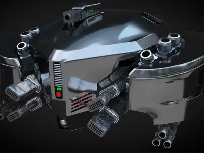 drone spaceship 3D model