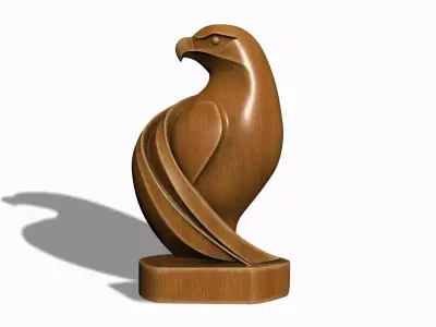 ABSTRACT SCULPTURE EAGLE BUST 3D print model