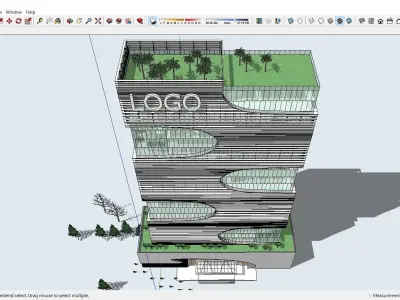 Sketchup Office building J4 3D model