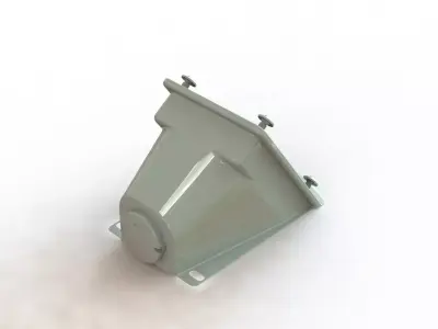 Caixa de Parede Inclinada Scame 16A Inclined Wall Box 3D model