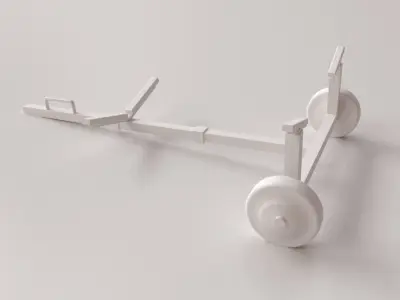 Boat Dolly 3D model