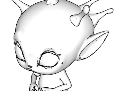 Cute Alien 3D Model 3D model