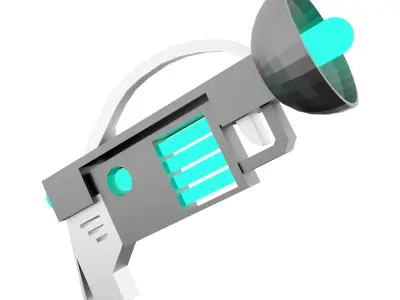 3d sci-fi small beam weapon icon 3D model