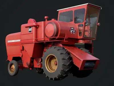 Massey Ferguson 300 combine 3D model