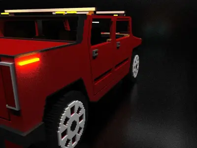 Hummer H2 Free low-poly 3D model