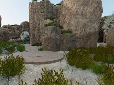 Ancient Rock Pathways 3D model