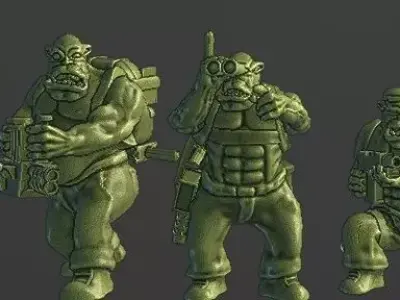 Ork kon boyz pack 2 3D print model