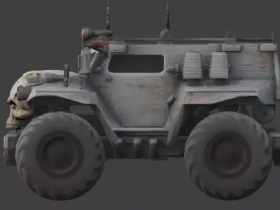 Custom Skull Grille Interceptor 3D Model Low-poly 3D model