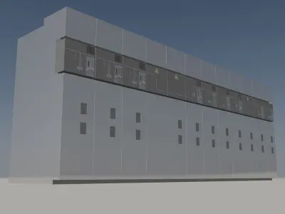 Medium voltage ring main unit 2 Free 3D model