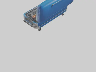 Electric grill model Low-poly 3D model