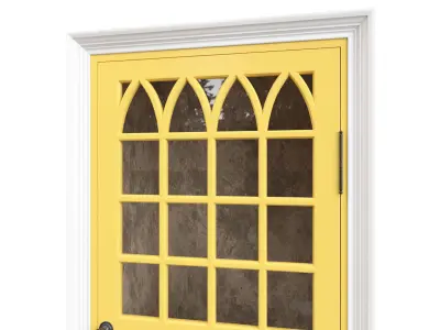 Entrance classic door 132 3D model