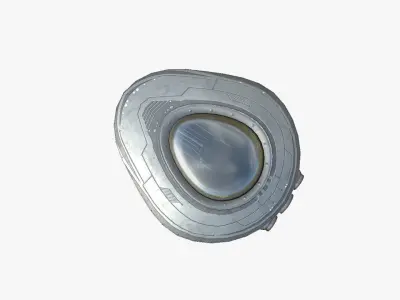 Alien Spaceship UFO C01 Steel - Sci Fi Spacecraft Design Low-poly 3D model
