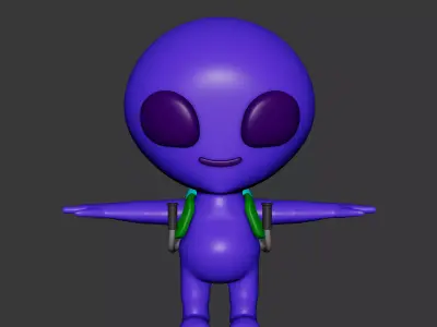 Alien 3D model 3D model purchase