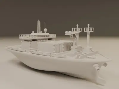cargo ship 3D print model