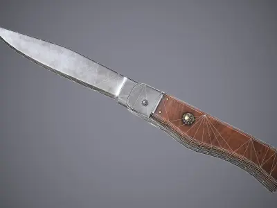 Knife Small Low-poly 3D model