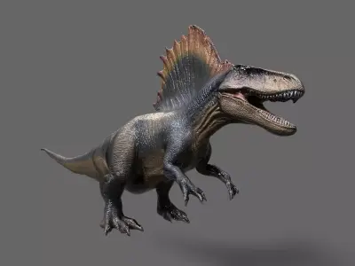 Dinosaurs Pack 4 Low-poly 3D model