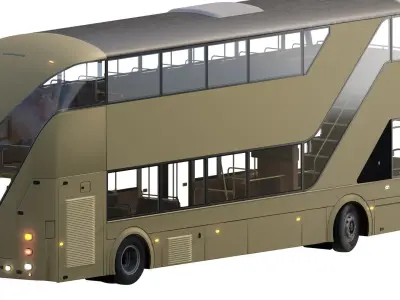 DOUBLE DECKER GENERIC BUS 3D model