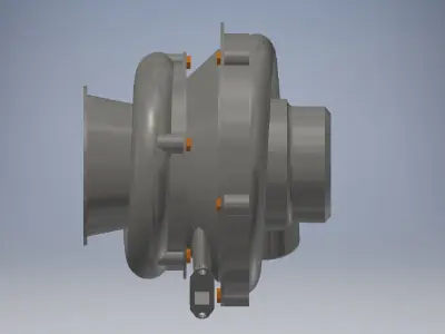 Car turbocharger 3d model 3D model