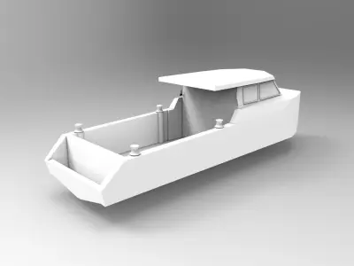 Boat hull 3D print model