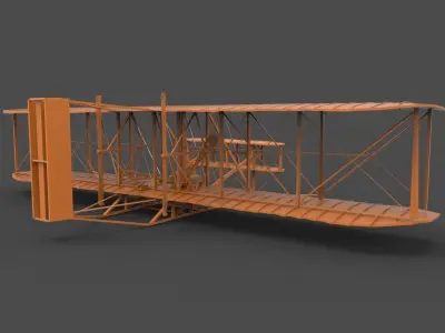 Wright Brothers Flyer 3d 3D print model