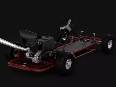 Racing Go-kart 3D model