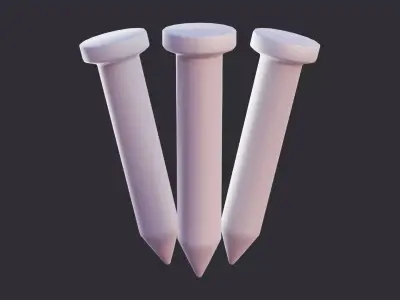 Stylized Construction Nails 3D model