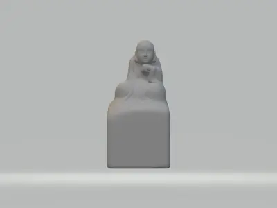 Small Monk Seal 3D print model