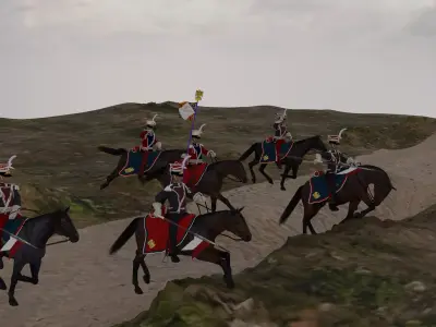 Napoleons Polish Guard Lancers 3D model