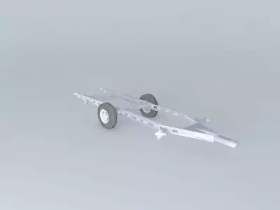 Caravan Chassis ALKO Touring Type Free 3D model