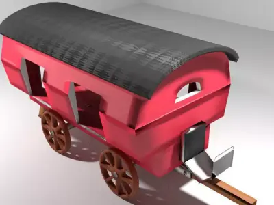 Wagon - Vardo Romani 3D model