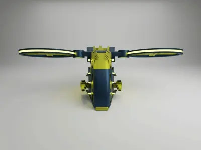 drone of aircraft Low-poly 3D model