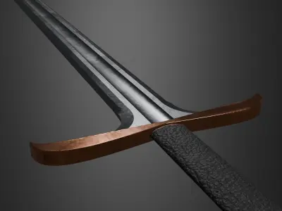 Medieval Sword Free 3D model buy