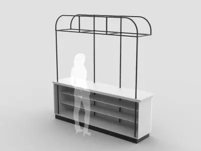 Food Display Stand 2 3D model