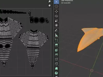 Low-Poly FPV Drone Game-Ready UAV FBX OBJ Low-poly 3D model