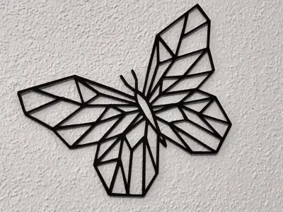 Geometric Butterfly 3D print model