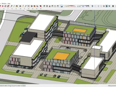 Sketchup Commercial Complex 112 3D model