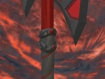 Stylized Hell Axe low-poly game ready Low-poly 3D model