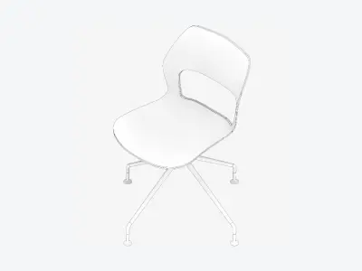 Chair - Office - Worksmart - 4 Star Glides Low-poly 3D model