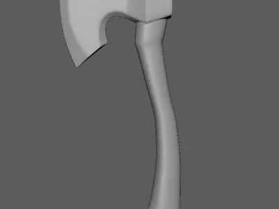  3D AXE Low-poly 3D model