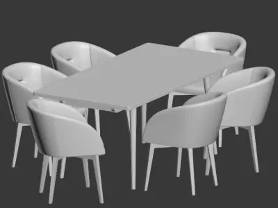 Dining Set 55 3D model